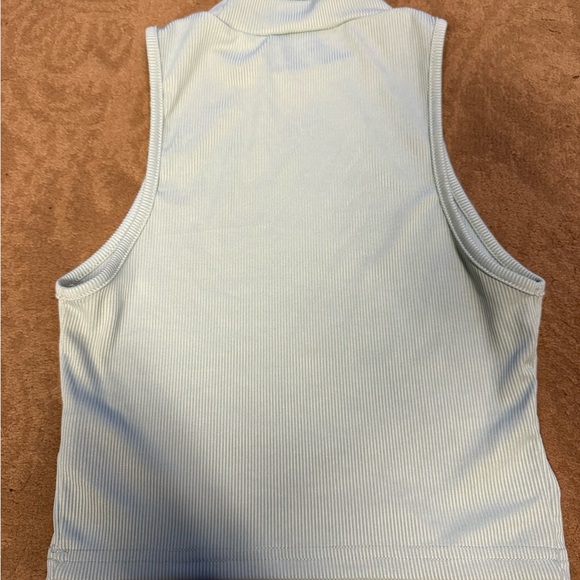 SHEIN Light Blue Ribbed Tank Top - Picture 6 of 6